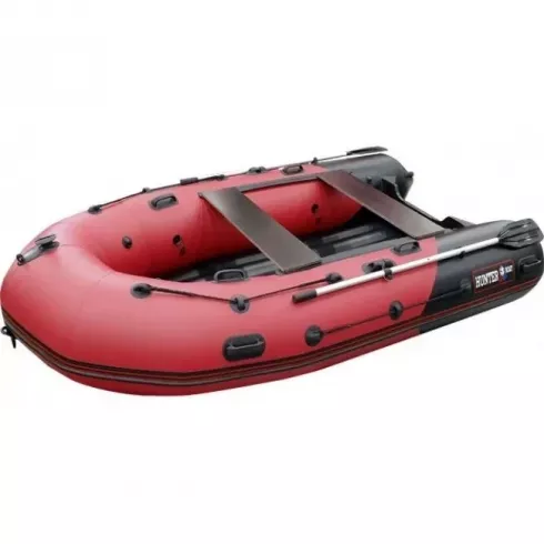 Лодка надувная Hunter 350 PRO СПОРТ красный черный
