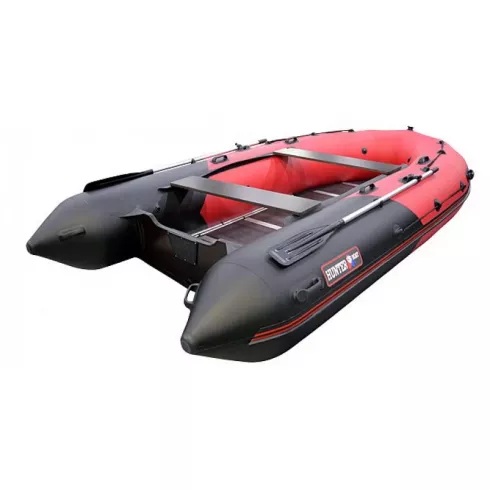 Лодка надувная Hunter 420 красный черный