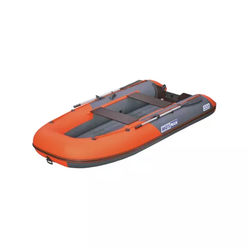 Надувная лодка BoatsMan BT320A НДНД оранжевый серый