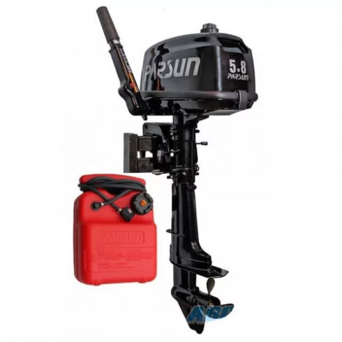 Мотор лодочный Parsun T 5.8 BMS + бак 12 л