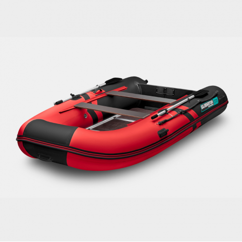 Надувная лодка Gladiator B370 красно-черный