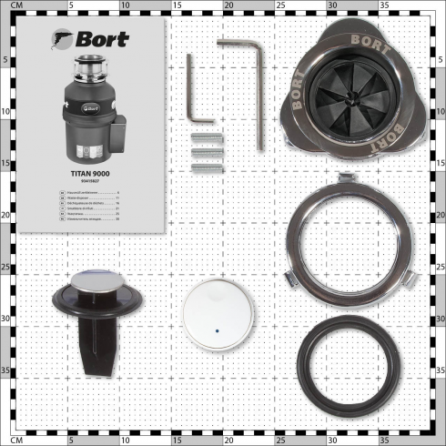 Измельчитель пищевых отходов Bort Titan 9000