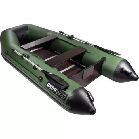 Надувная лодка Аква 2900 зеленый/черный