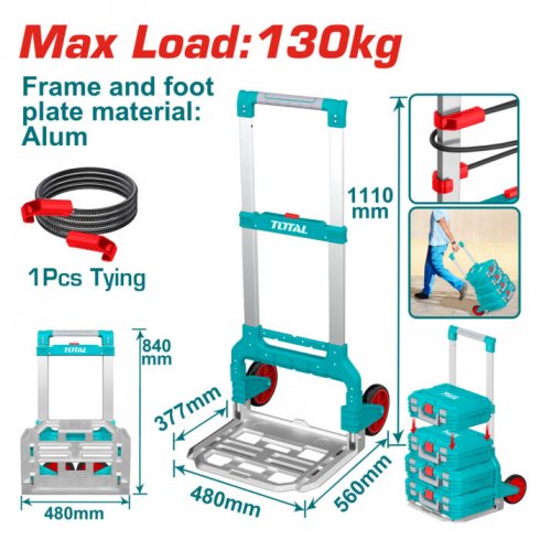 Тележка ручная складная TOTAL THWB61201