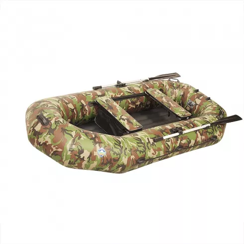 Лодка гребная под мотор Ковчег 280 ВНД камуфляж зеленый