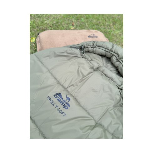 Спальный мешок кокон Tramp Troll T-Loft Compact Olive (левый)
