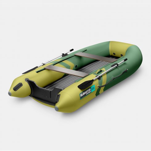 Надувная лодка Gladiator E300SL зелено-оливковый