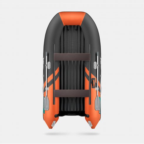 Надувная лодка Gladiator E300S оранжево/темно-серый