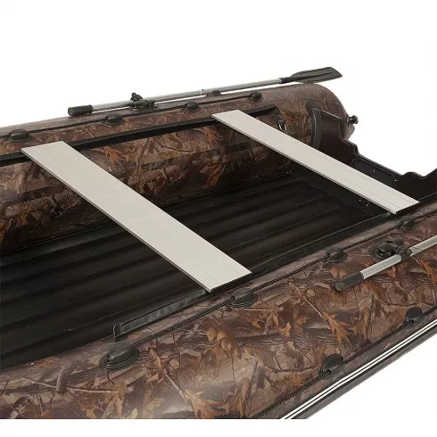 Лодка моторная килевая Ковчег 480 НДНД камуфляж тёмный лес