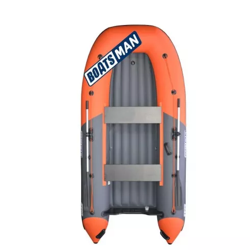 Надувная лодка BoatsMan BT340А (НДНД) графитово-оранжевый