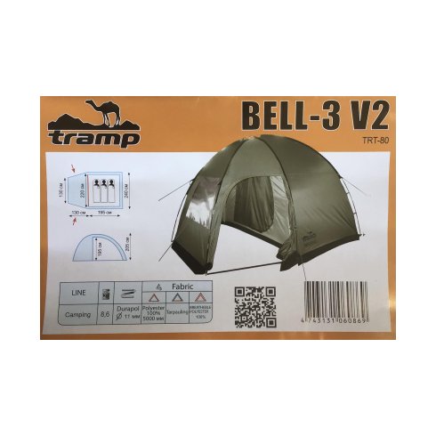 Палатка кемпинговая Tramp Bell 3 Sand V2 (TRT-80s)