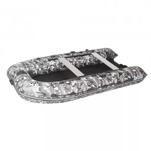 Лодка моторная килевая Ковчег 300 НДНД камуфляж серый