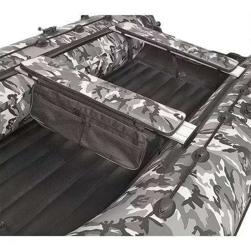 Лодка моторная килевая Ковчег 340 НДНД камуфляж серый