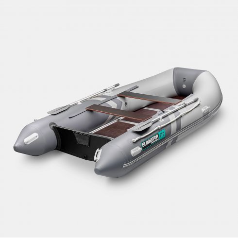 Надувная лодка Gladiator B370 светло-темносерый