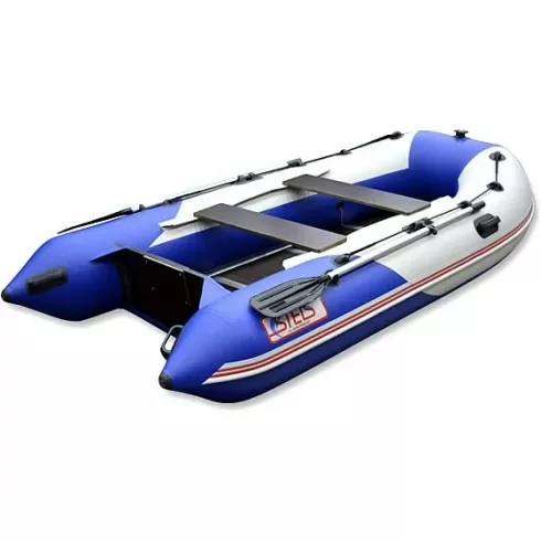 Лодка надувная Hunter Stels 375 Аэро белый синий