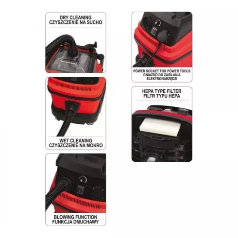 Профессиональный пылесос Yato YT-85715