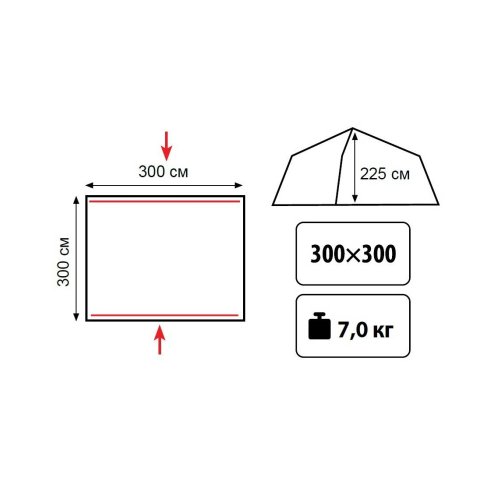 Палатка-шатер Tramp LITE Bungalow Sand V2 (TLT-012)