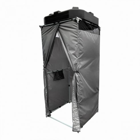 Дачная душевая кабина Rostok сборная без бака серая