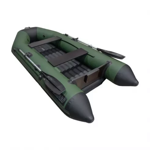 Надувная лодка Аква 2800 НДНД зеленыйчерный