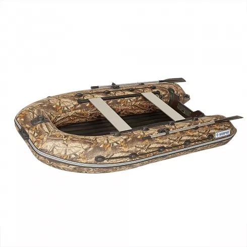 Лодка моторная килевая Ковчег 320 НДНД камуфляж светлый лес