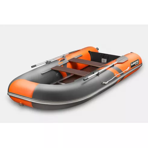 Надувная лодка Gladiator B330 оранжево-темносерый