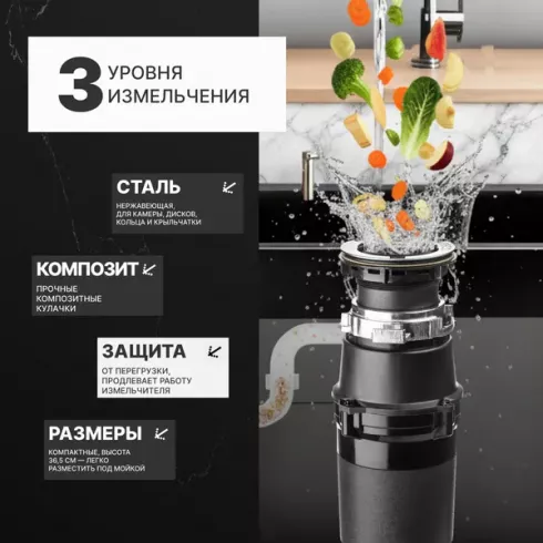 Измельчитель отходов Saniteco FCD-320
