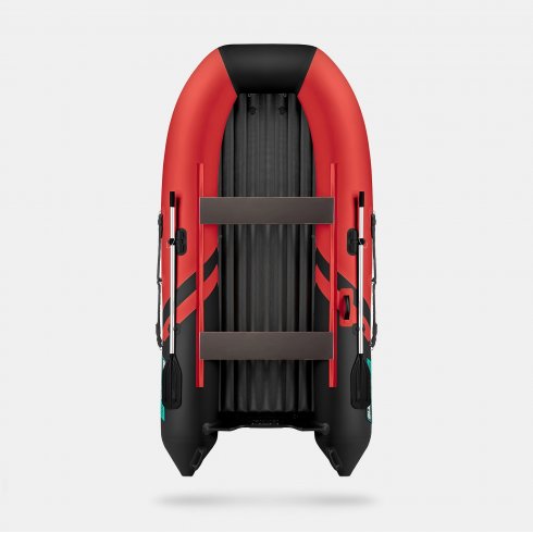 Надувная лодка Gladiator E300SL красно-черный