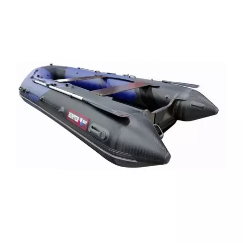 Лодка надувная Hunter 370 PRO СПОРТ синий черный