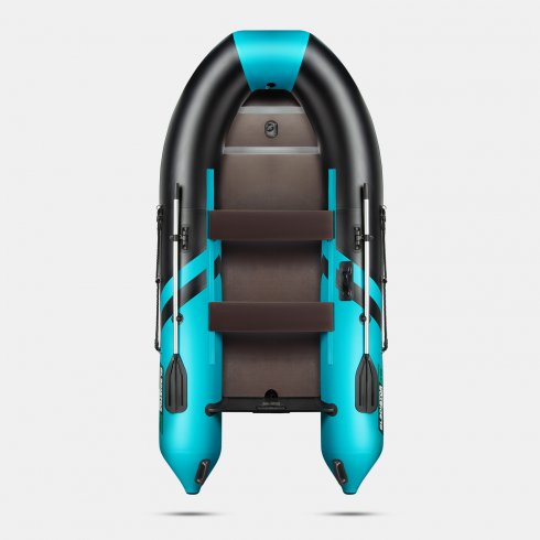 Надувная лодка Gladiator B330 черно-бирюзовый