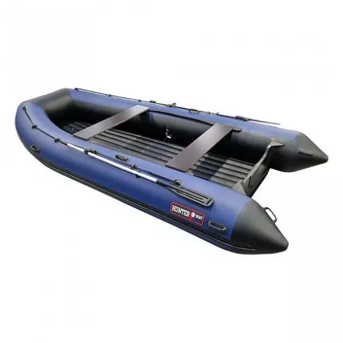Лодка надувная Hunter 420 A серый синий