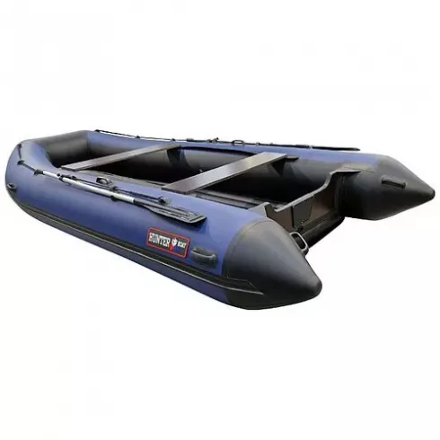 Лодка надувная Hunter 420 A серый синий