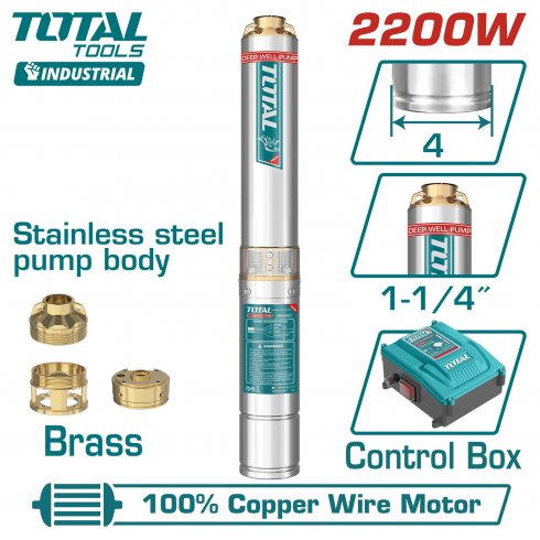 Насос погружной скважинный TOTAL TWP522006