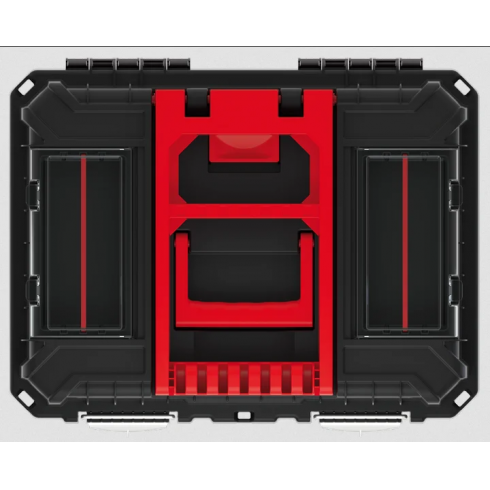 Набор ящиков для инструментов Kistenberg HEAVY KHVWM метал (черный/красный)