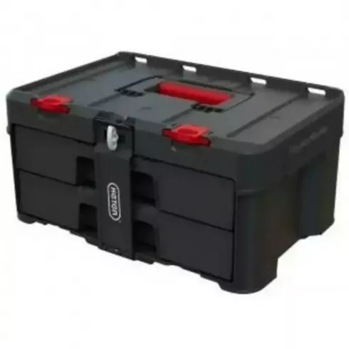 Ящик для инструмента Keter Stack'N'Roll 2 Drawers (черный/красный)
