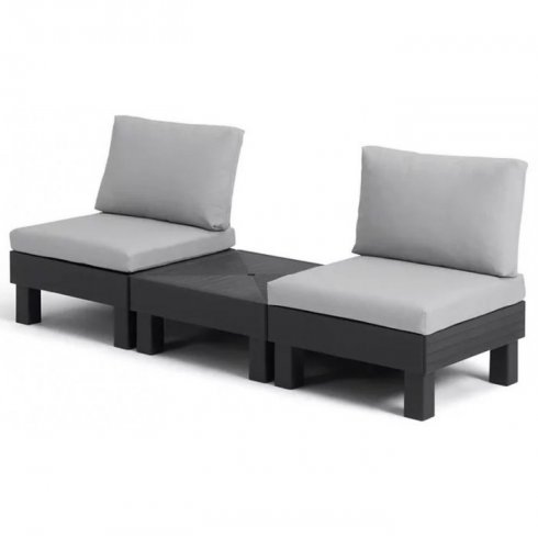 Комплект садовой мебели Keter Elements Balcony графит