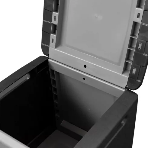 Сундук пластиковый уличный ArtPlast Cube 130л черный/серый
