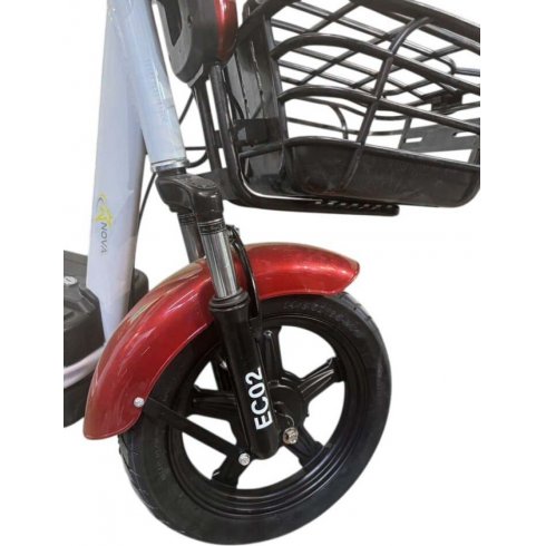 Электровелосипед Nova EC-02 красный (без цепи)