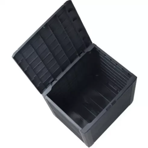 Сундук Prosperplast Woodebox 140л антрацитовый