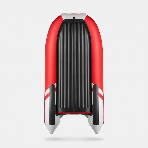 Надувная лодка Gladiator E380S красно-белый