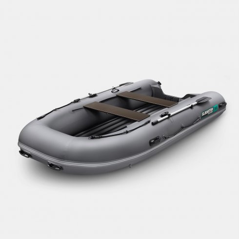 Надувная лодка Gladiator E380S темно-серый