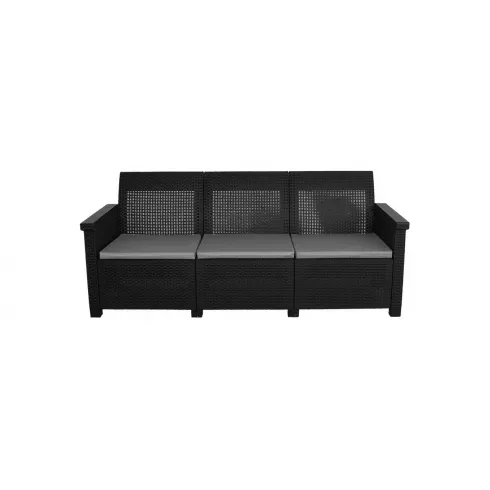 Диван садовый 3х местный Adriano Basegi 3 коричневый