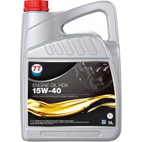 Масло моторное 77 Lubricants Engine Oil HDX 15W-40 (5л)