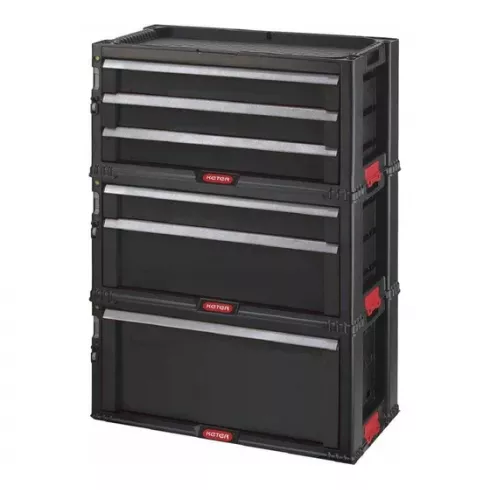 Комод для инструментов Keter Tool Chest 6 Drawers Set чёрный