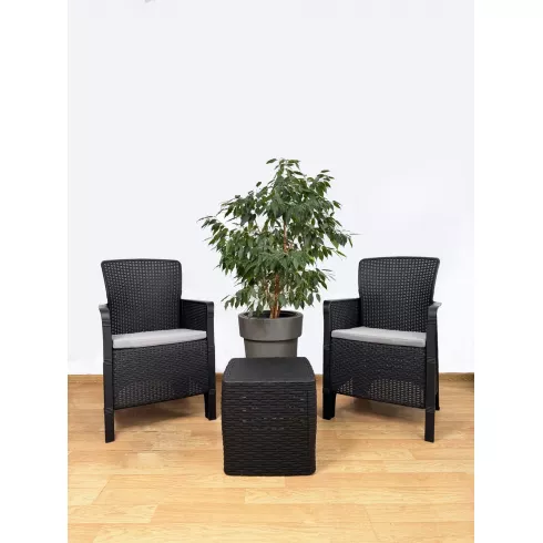 Набор садовой мебели Springhouse Palermo Balcony графит