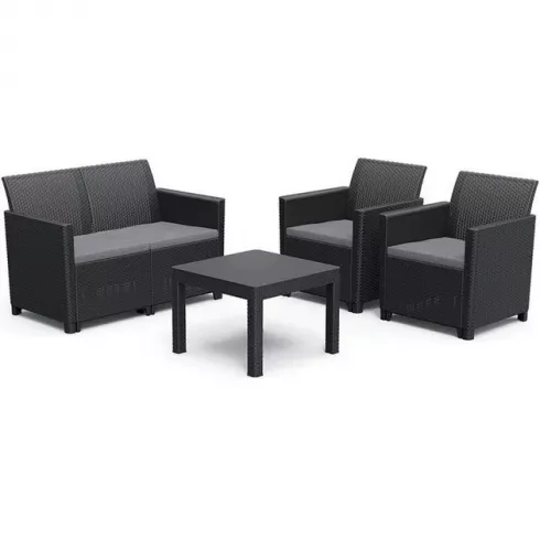 Комплект садовой мебели Keter Claire 2 seater set графит