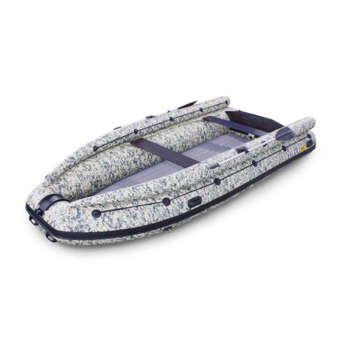 Лодка надувная моторная Solar-470 Super Jet tunnel (Expedition) пиксель