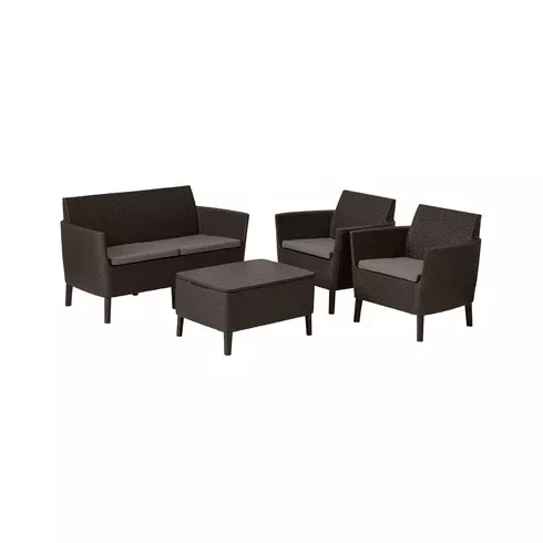 Набор уличной мебели Keter Salemo 2-sofa set коричневый