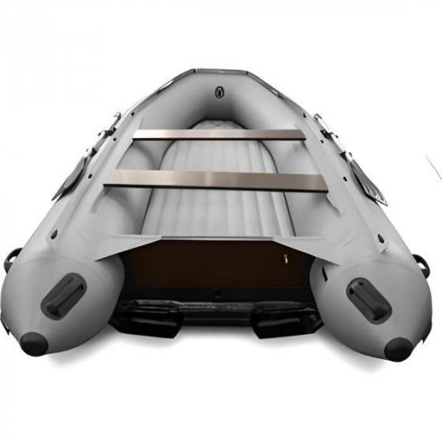 Лодка надувная моторная Solar-470 Super Jet tunnel серый