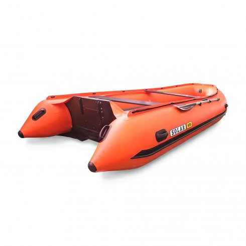 Лодка надувная моторная Solar-470 Super Jet tunnel оранжевый