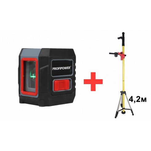 Нивелир лазерный Profipower NL-02G + Штатив E0053 (E0335-3)